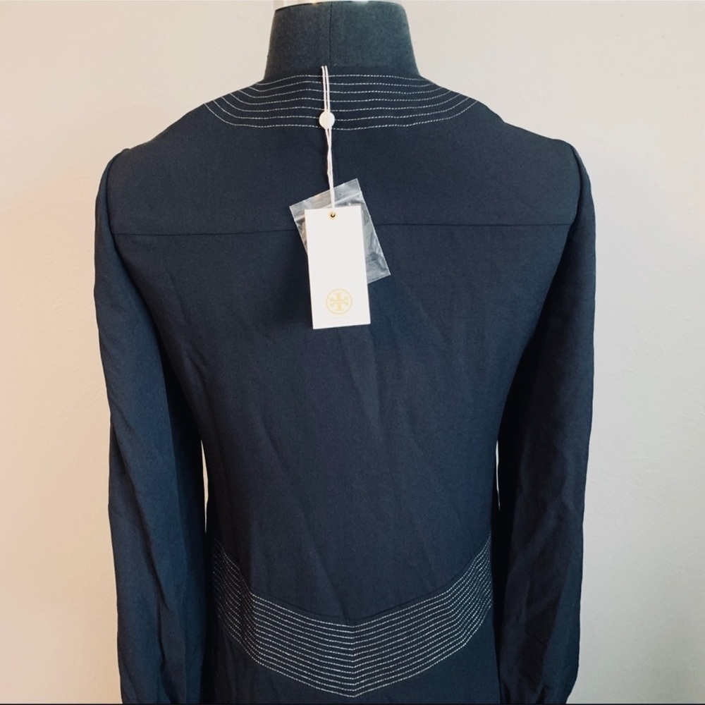 Tory Burch Verenne Embroidered Silk Tunic Dress Size 2 - Picture 5 of 7